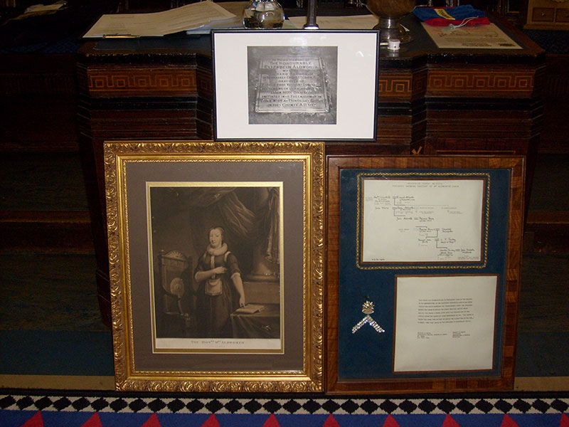Doneraile Lodge 3558 – Items on display at Secretary's desk